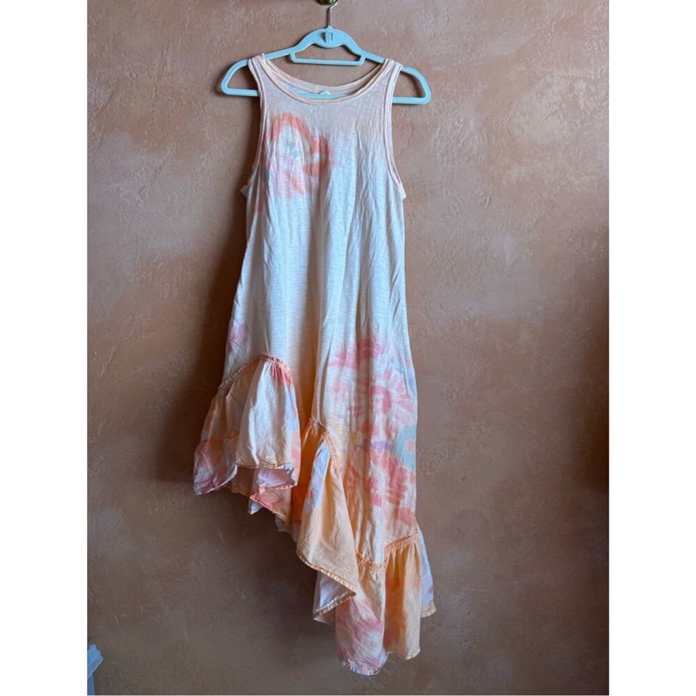 Daily Practice by Anthropologie Asymmetrical Tie Dye Tank Dress XS